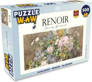 Foto: Puzzel schilderij   renoir   bloemen   legpuzzel   puzzel 500 stukjes