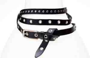 Foto: Elvy fashion eyelets studs belt women 20750 black silver one size
