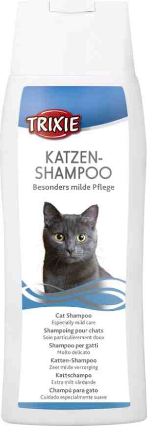 Foto: Kattenshampoo   trixie   shampoo kat   250 ml   milde verzorging   kamille extract