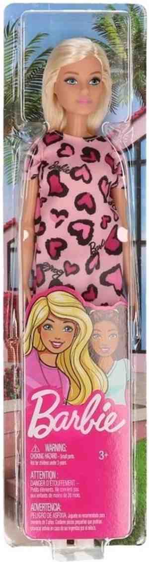 Foto: Barbie pop blondine met roze jurk speelgoed speelpoppen barbiepoppen kinderspeelgoed mattel barbies voor meisjes