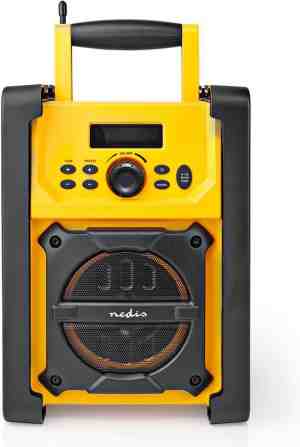 Foto: Fm radio   bouwradio   fm   batterij gevoed netvoeding   digitaal   15 w   scherm grootte  2 2   blauw wit scherm   ipx5   handgreep   geel zwart