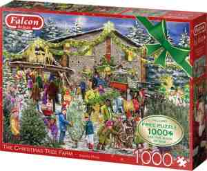 Foto: Falcon de luxe the christmas tree farm 2x1000 stukjes   legpuzzel