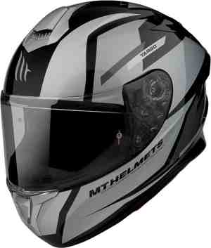 Foto: Mt helmets targo pro welcome f2 volledige gezicht helm gloss grey m