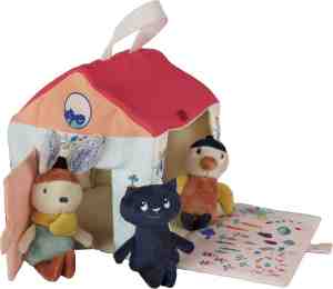 Foto: Ebulobo creatief speelgoed huis konijn en vrienden superzacht