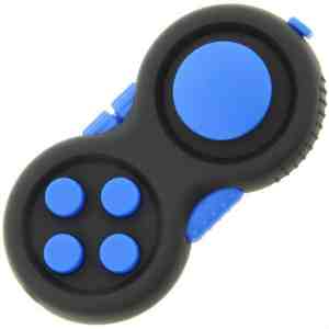 Foto: Calm pad fidget wriemelkubus anti stress speelgoed cube wriemel stick blauw