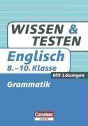 Foto: Wissen und testen 8  10  schuljahr  englisch grammatik
