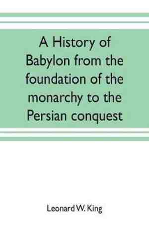 Foto: A history of babylon from the foundation of the monarchy to the persian conquest