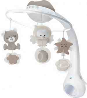 Foto: Infantino   cream   bed mobiel box activity en nachtlampjemet muziek