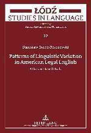Foto: Patterns of linguistic variation in american legal english