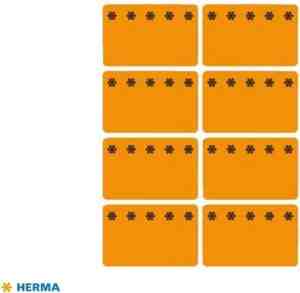 Foto: Herma diepvriesetiketten 26x40mm fluor oranje 48 stuks