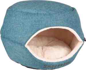 Foto: Kattenhuis snoozebay shelter blauw kattenhuis snoozebay shelter blauw 45 x 35 x 35 cm 45 x 35 x 35 cm