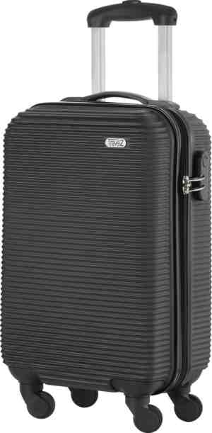 Foto: Travelz horizon handbagagekoffer   54cm handbagage trolley met gevoerde binnenkant   zwart