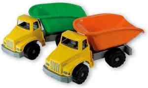 Foto: Speelgoed kiepwagen   grote kiepauto zandbak speelgoed