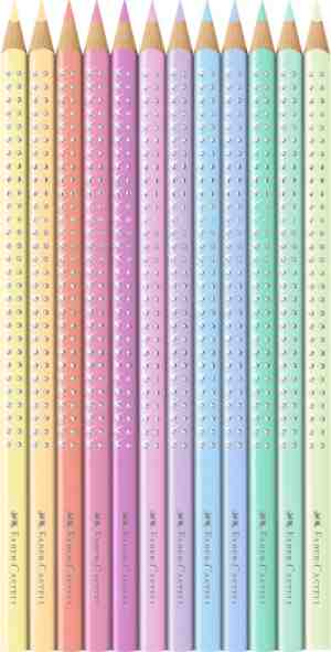 Foto: Faber castell kleurpotloden   sparkle   12 stuks   pastel   fc 201910