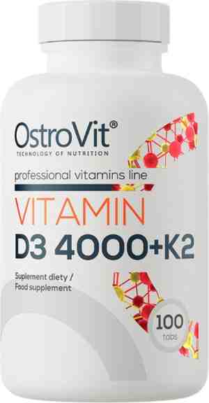 Foto: Vitaminen   ostrovit   vitamine d3 4000 k2   100 tabletten   supplementen