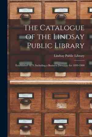Foto: The catalogue of the lindsay public library microform 