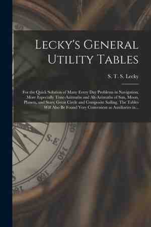 Foto: Lecky s general utility tables for the quick solution of many every day problems in navigation more especially time azimuths and alt azimuths of sun