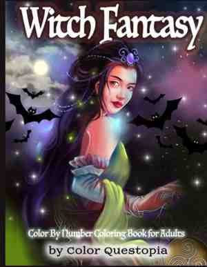 Foto: Adult color by number  witch fantasy color by number coloring book for adults