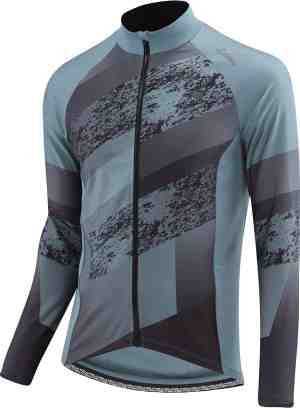 Foto: L ffler fietsshirt shalerock heren polyester grijs maat 46