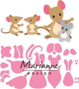 Foto: Marianne design collectables elines muizenfamilie