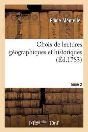 Foto: Choix de lectures g ographiques et historiques tome 2