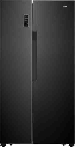 Foto: Etna akv578zwa   amerikaanse koelkast   no frost   led display   zwart