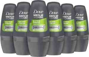Foto: Dove mencare extra fresh anti transpirant deodorant roller   6 x 50 ml   voordeelverpakking