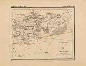 Foto: Historische kaart plattegrond van gemeente hengelo in gelderland uit 1867 door kuyper kaartcadeau com