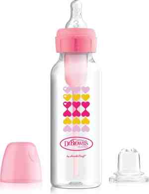 Foto: Dr  browns bottle to sippy starter kit babyfles   smalle halsfles   250 ml   roze