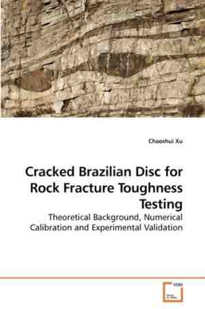 Foto: Cracked brazilian disc for rock fracture toughness testing