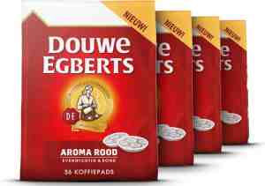 Foto: Douwe egberts aroma rood koffiepads   voor in je senseo machine   4 x 36 pads