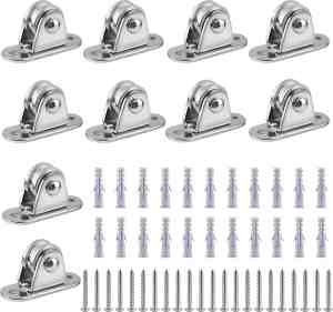 Foto: Katrollen blok 10 pack metalen katrol roller glad wiel met kogellagers dek drectionele muur plafond katrol voor patio wave schaduw cover kas luifel thuis diy accessoires voor bewegen