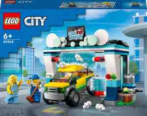 Foto: Lego city autowasserette set met speelgoed auto 60362