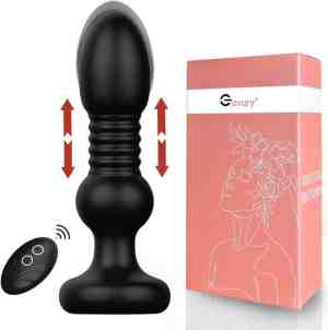 Foto: Gavury desire buttplug   mannen en vrouwen   vibrerend en stotend   10 vibratie standen   zwarte siliconen butt plug   clitoris en prostaat stimulator   intense sex orgasme   thrusting dildo   anale seksspeeltjes   g spot vibrator   gay en hetero