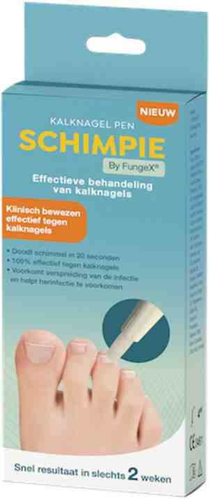 Foto: Schimpie kalknagelpen   voetschimmel behandeling   alternatief voetschimmel creme   zwemmerseczeem behandeling   schimmelnagel nagellak   kalknagelbehandeling