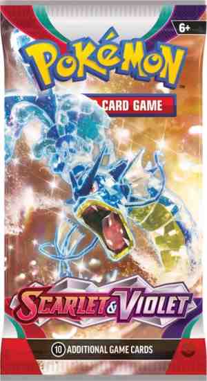 Foto: Pokemon boosterpack   scarlet violet   booster   1 pakje 10 kaarten   tcg