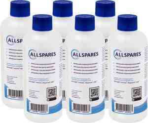 Foto: Allspares vloeibare ontkalker 6x 500ml voor koffiemachines geschikt voor delonghi original ecodecalk dlsc500