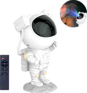 Foto: Led sterren projector astronaut   star galaxy projector   sterrenhemel kinderen en volwassenen   nachtlampje   usb   wit