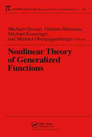 Foto: Chapman hallcrc research notes in mathematics series  nonlinear theory of generalized functions