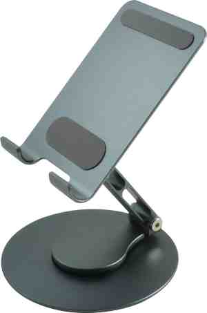Foto: Case2go mobiele telefoonstandaard 360 graden draaibaar verstelbare telefoonhouder opvouwbaar grijs
