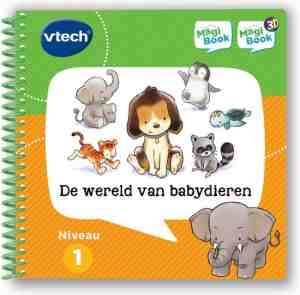 Foto: Vtech magibook activiteitenboek   de wereld van babydieren   educatief speelgoed   niveau 1   2 tot 5 jaar