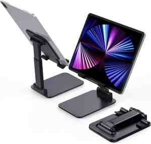 Foto: Botc telefoon tablet houder tablet standaard telefoon houder opvouwbaar en verstelbaar