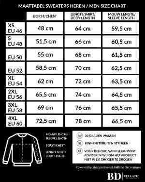 Foto: Grote maten zwarte fan sweater voor heren holland kampioen met leeuw nederland supporter ek wk trui outfit xxxl