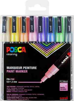 Foto: Uni posca stiften pastel colors pc3m 0 9 1 3 mm lijn