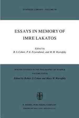 Foto: Boston studies in the philosophy and history of science  essays in memory of imre lakatos