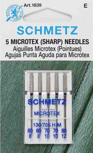 Foto: Schmetz machinenaald assorti microtex h m n60 80