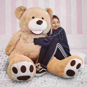 Foto: Mikamax grote teddybeer xl   knuffeldier   knuffelbeer   extra groot   160 cm