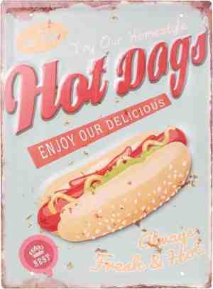 Foto: Metalen plaat hotdogs