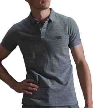 Foto: Superdry classic pique s s heren poloshirt maat l