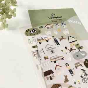 Foto: Village farm levensstijl leuke diy scrapbooking dagboek briefpapier stickers